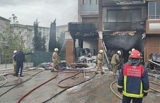 Pendik’te işyerinde yangın