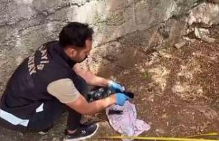 Polislerin dikkati poşette saklanmış tabancayı...