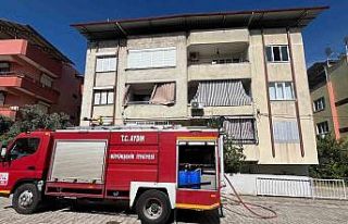 Prizde unutulan ütü, yangına neden oldu