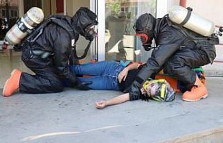 Sağlık Hizmetleri MYO’da KBRN ve yangın tatbikatı...