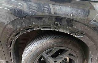 Sahipsiz köpek sürüsü park halindeki araca saldırarak...