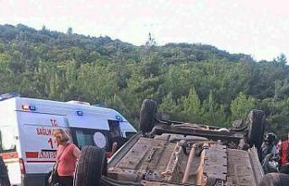 Sakar rampasında kaza