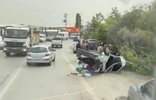 Sakarya’da fidanlıktaki ağaçlı saksılara çarpan...