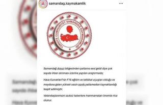 Samandağ Kaymakamlığından "sonik patlama"...