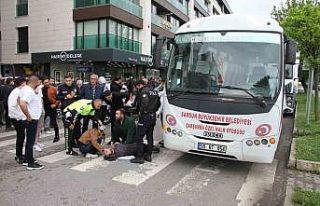Samsun’da halk otobüsünün çarptığı yaya yaralandı