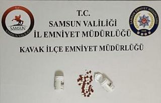 Samsun’da uyuşturucu hapla yakalanan şüpheli...