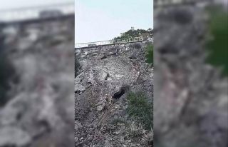 Sarp kayalıkların usta ismi bu kez tehlike saçtı