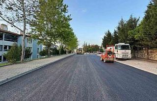 Serdar’da sıcak asfalt çalışması