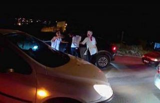 Sevinç kutlamaları esnasında kavgayı ayırmayı...