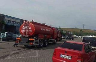 Seydişehir’de oto tamirhanesinde yangın paniği