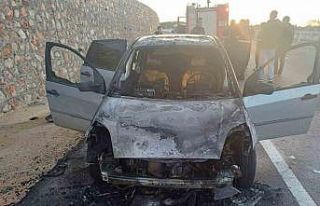 Seyir halinde bir anda alev aldı