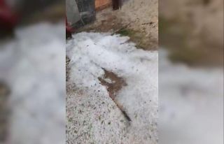 Seyitgazi 20 dakikada beyaza büründü