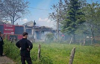 Sinop’ta tek katlı evde yangın