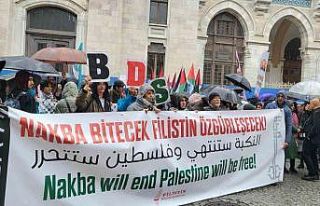 Sirkeci’de Nakba’nın 77. yıldönümü için...