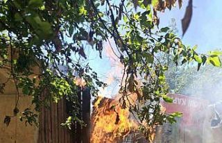 Şişli’de cam kırığı mercek oldu, evin bahçesini...