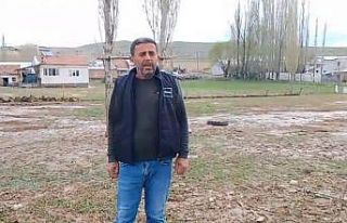 Sivas’ta sağanak ve dolu yağışı sonrası dere...