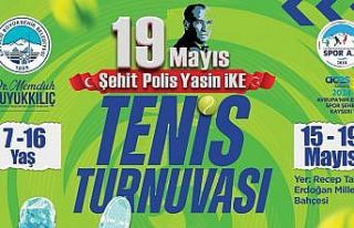Spor A.Ş.’den 19 Mayıs’a özel tenis turnuvası