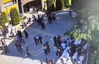 Sultanbeyli’de lise öğrencisi okul bahçesinde...