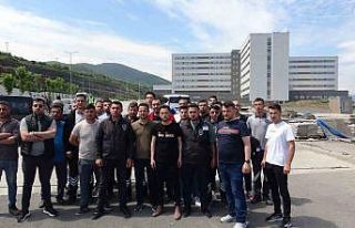 Taşeron firmasına bağlı özel güvenlik görevlileri...