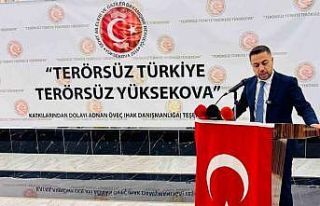 Terörsüz Türkiye, terörsüz Yüksekova için Erdoğan’a...