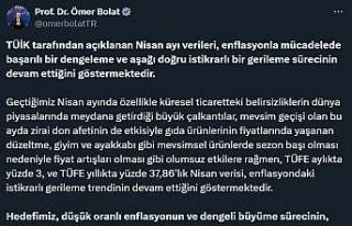 Ticaret Bakanı Bolat: "Nisan verileri, enflasyondaki...