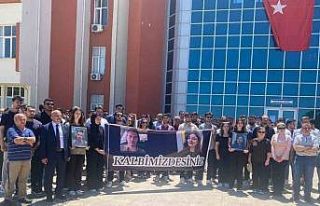 Trafik kazasında hayatını kaybeden öğrenciler...