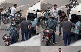 Trafikte budama bıçağı çekti ehliyeti alındı