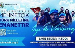 TSK Mehmetçik Vakfı, vekâleten kurban bağışı...