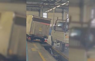 TÜVTÜRK’te şaka gibi kaza