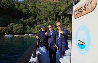 Vali Akbıyık Fethiye-Göcek koylarında incelemelerde...