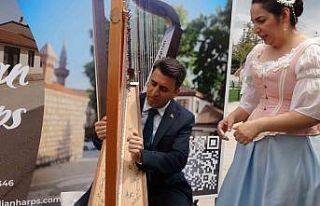 Vali Aygöl, arp sanatçısı gibi hünerlerini sergiledi