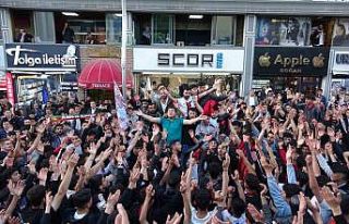 Vanspor taraftarının galibiyet coşkusu