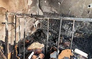 Yangında çakmak doldurma tüpleri patladı: 1 yaralı