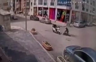 Yaşlı adamın hayatını kaybettiği kazanın görüntüleri...