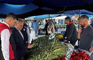 Zabıta ekiplerinden semt pazarında hijyen denetimi