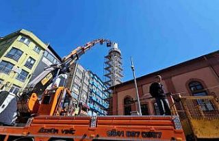 Zonguldak’ta 100 yıllık caminin minaresi risk...