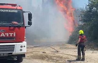 40 dereceyi aşan sıcaklık ve rüzgarın etkisiyle...
