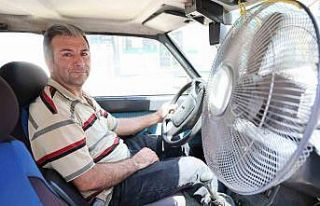 Adanalı sürücünün sıcaklığa karşı ilginç...