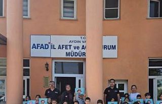 AFAD Aydın İl Müdürlüğü minik öğrencileri...