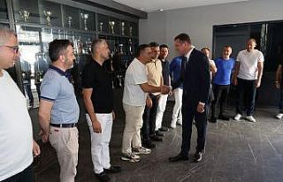 Alanya Kaymakamı’ndan Alanyaspor’a veda ziyareti