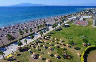 Aliağa plajları tatilcileri ağırlamaya hazır