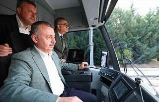 Alikahya Tramvay Hattı’nda ilk sürüş Başkan...
