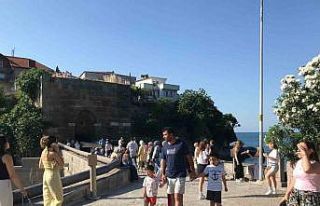 Amasra’da hafta sonu yoğunluğu