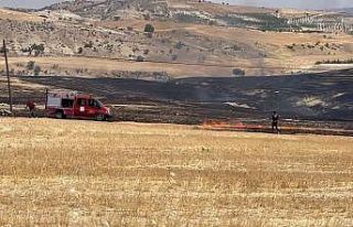 Anız yangını korkuttu