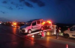 Ankara’da zincirleme trafik kazası: 1 yaralı