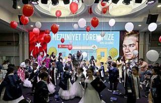 Antalya OSB’nin minikleri mezuniyet sevincini kep...