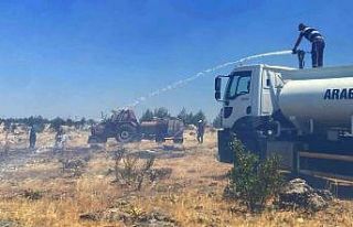 Araban’da çıkan örtü yangını söndürüldü