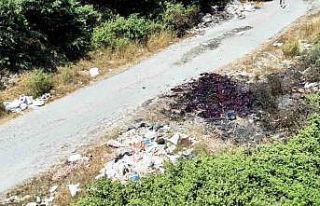 Arnavutköy’de hafriyat ve moloz dökülen sokak,...