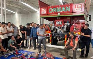 Aydın’da orman yangını ile mücadelede görev...