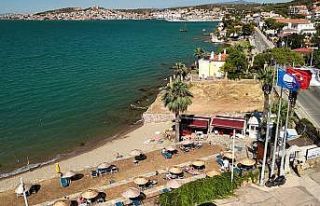 Ayvalık’ta plajlara mavi bayrak